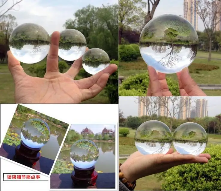 

60/70/80/90/100/110mm Contact Juggling Ball Crystal Ultra Clear 100% Acrylic Ball Manipulation Juggling