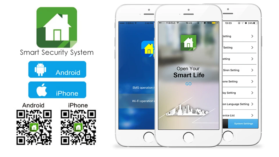 Marlboze беспроводная домашняя Безопасность GSM wifi GPRS сигнализация Система IOS Android приложение дистанционное управление RFID карта PIR датчик двери датчик комплект