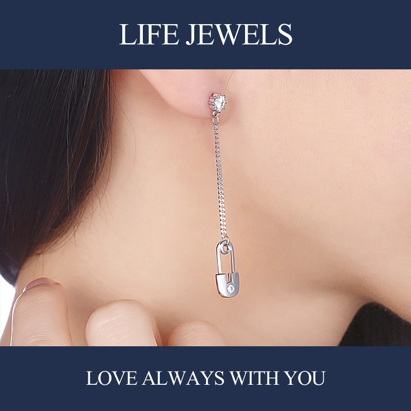Authentic 100% 925 Sterling Silver Austria Zircon Earrings l Women Luxury Valentine's Day Jewelry Gift 18127 | Украшения и