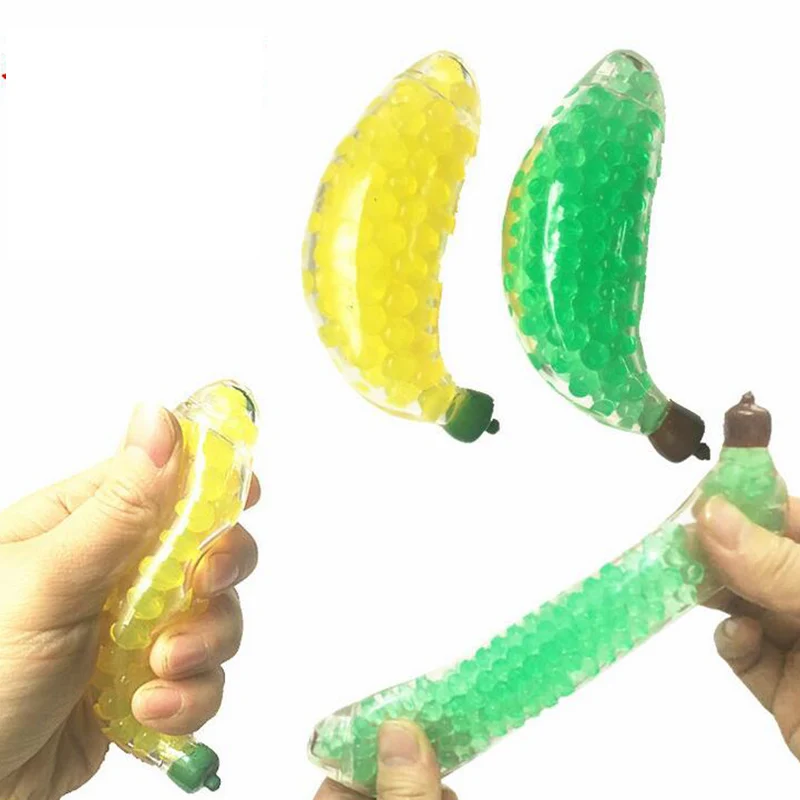 TOFOCO Kawaii Funny 12Cm Squishy Rubber Banana Ball Hand Wrist Squeeze Stress Autism Mood Relief Decompression Toy Cute Soft | Игрушки и
