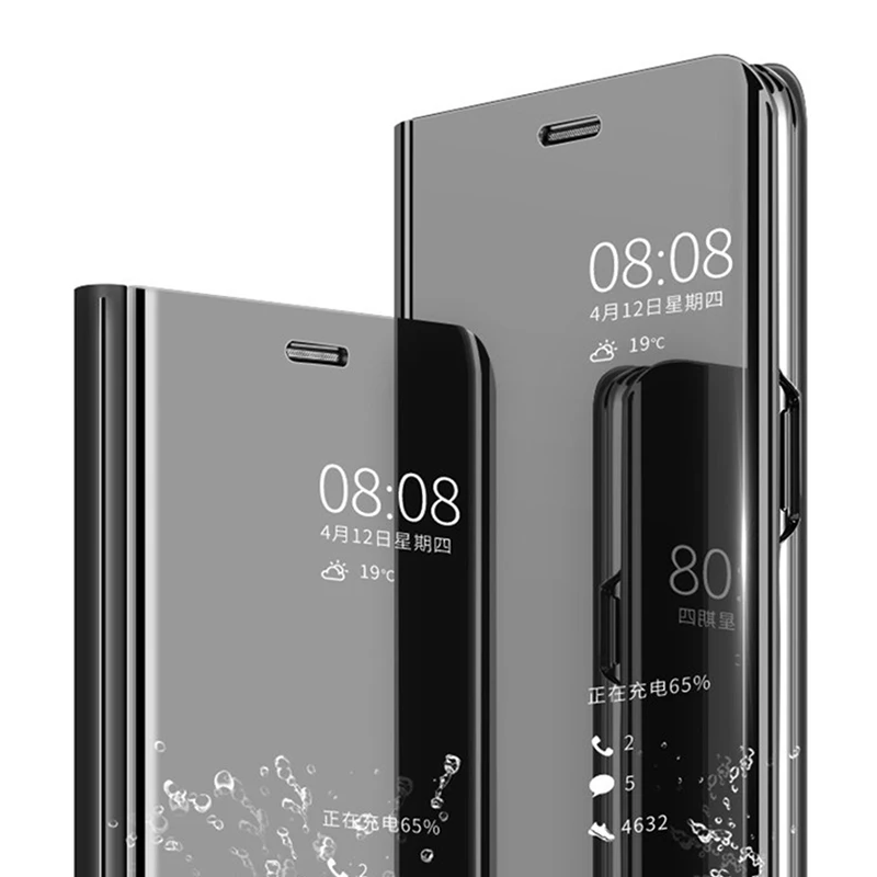 Чехол Alxun для OnePlus 7 Pro зеркальный кожаный чехол книжка с подставкой умный накладка