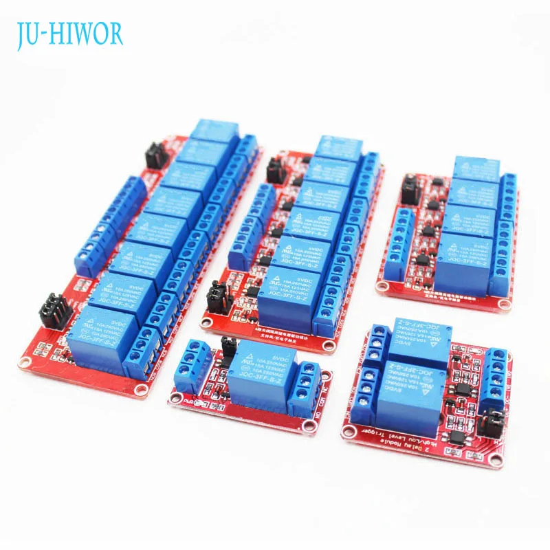 Релейный модуль 5/12/24 в 1/2/4/8 канальный с оптопарным реле выход для Arduino SingleChip выбор