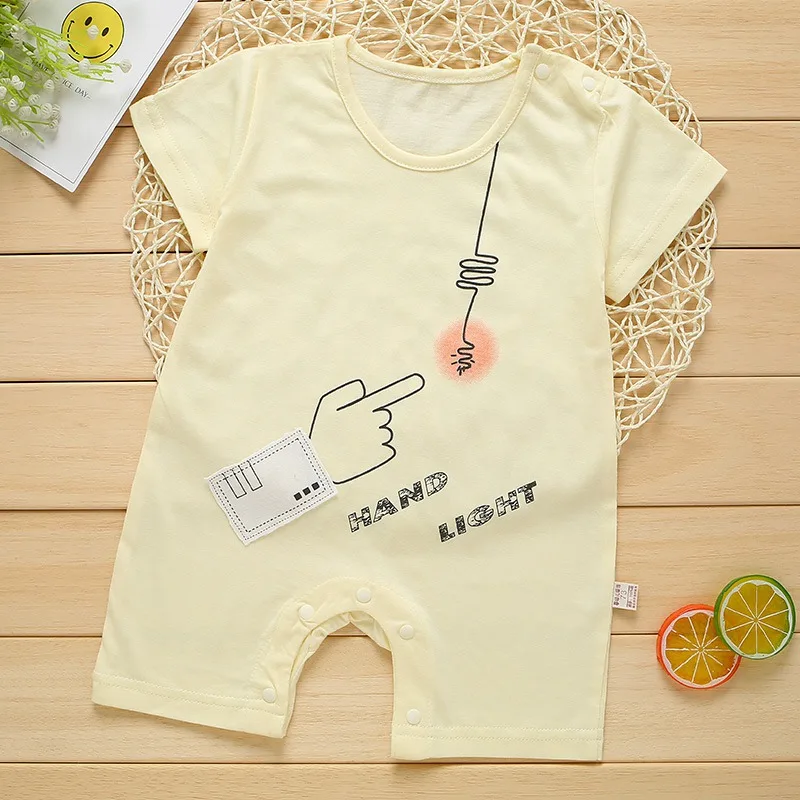 2018 Повседневные детские комбинезоны летняя Милая одежда с рисунком для