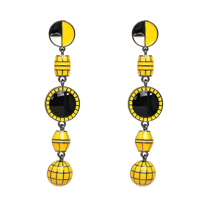 JUJIA, Boho серьги,, много цветов, массивное ювелирное изделие, очаровательные длинные висячие серьги-капли для женщин, Brincos