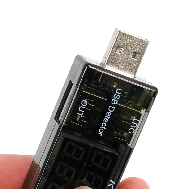 USB тестер напряжения тока USB Вольтметр Амперметр детектор двухрядные показывает