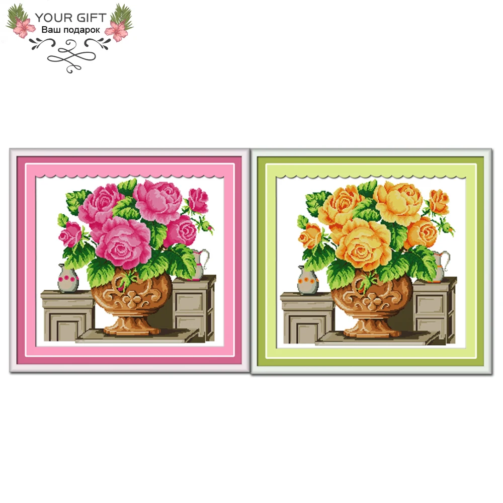 Joy SundayH015(1)(2) Бесплатная доставка 14CT 11CT подсчитываемый и отпечатанный домашний