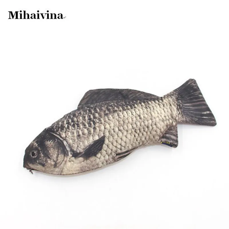 Женский Забавный рыбка Карандаш Чехол креативный уникальный чехол для ручки