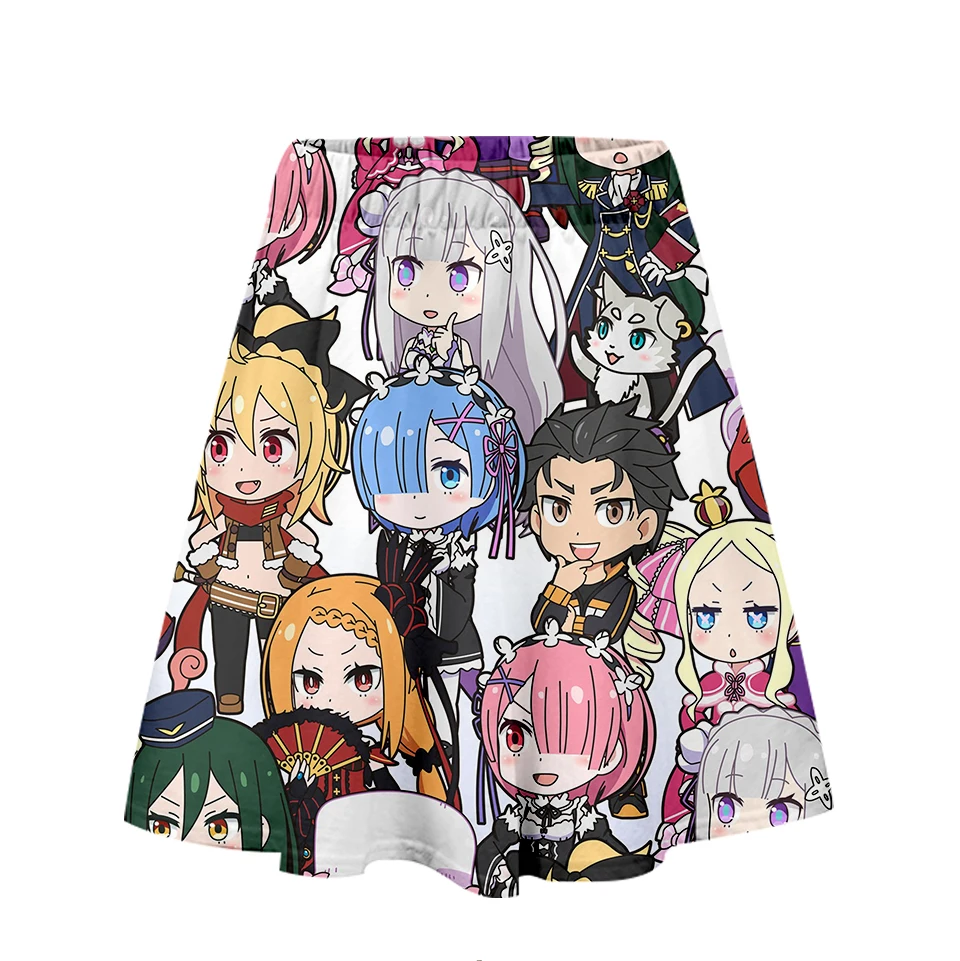 Юбка rem &amp ram Rem Женская Повседневная пикантная модная мультяшная анимация с