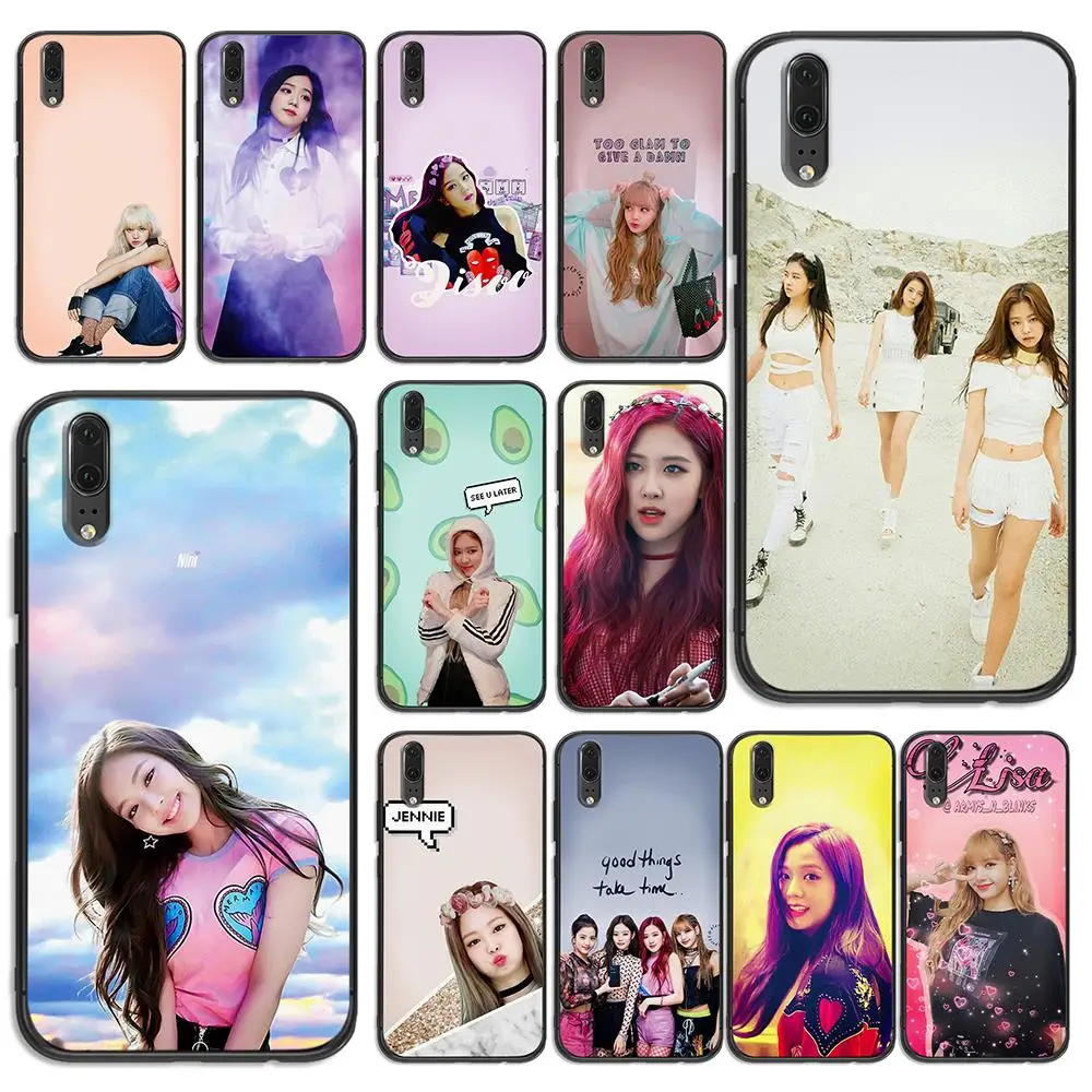 Темперамент девушка группа мягкий телефон для huawei P8 P9 P10 P20 P30 Lite Pro P Smart 2016 2019 ТПУ