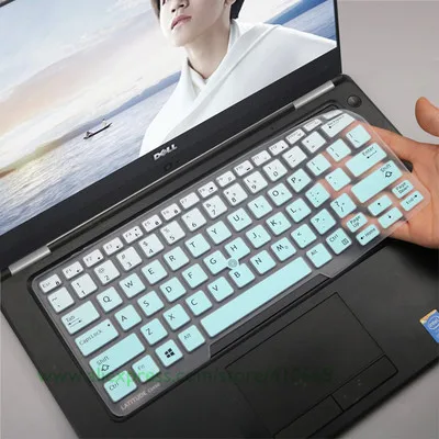 Gradual Skyblue Для Dell Latitude E5450 E5470 7490 3340 E3340 E7450 5491 14 дюймов силиконовая клавиатура для ноутбука Обложка Защитная крышка - Цвет: Gradual Skyblue