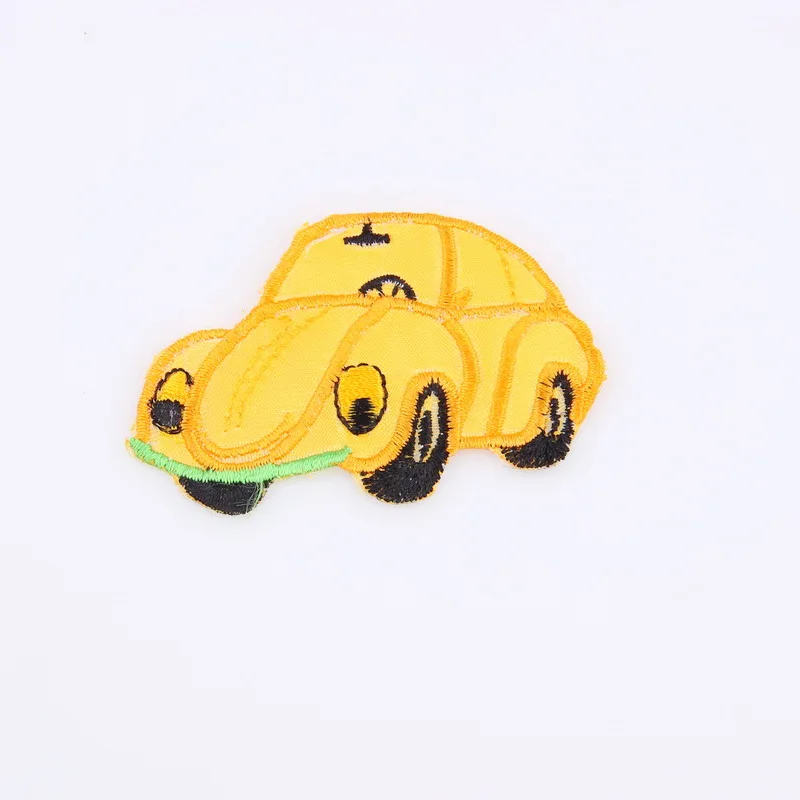 Симпатичные Мультяшные автомобильные самолеты DIY Вышитые нашивки детская одежда