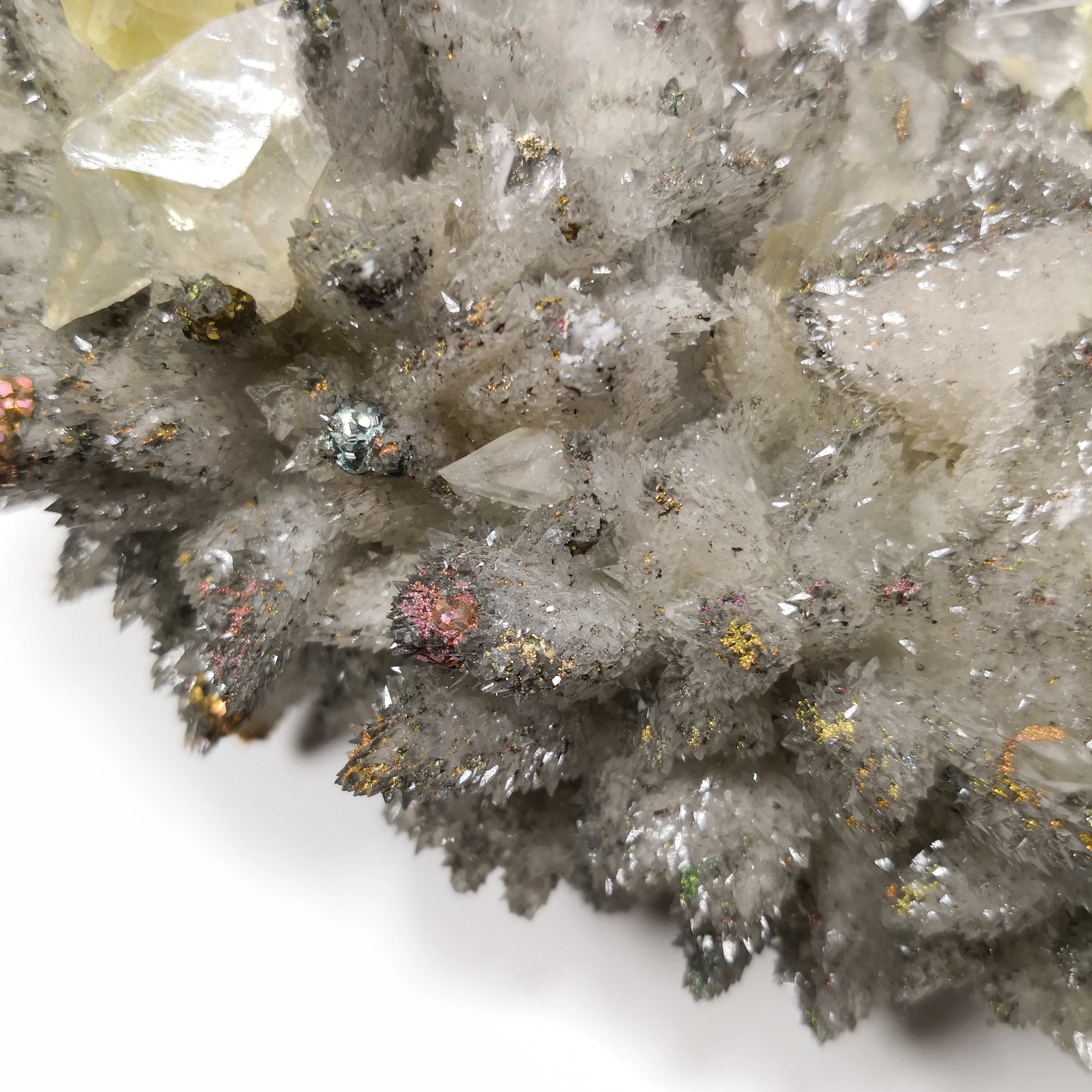 1450g NATURAL Stones and Minerals Pyrite calcite specimens C3-6