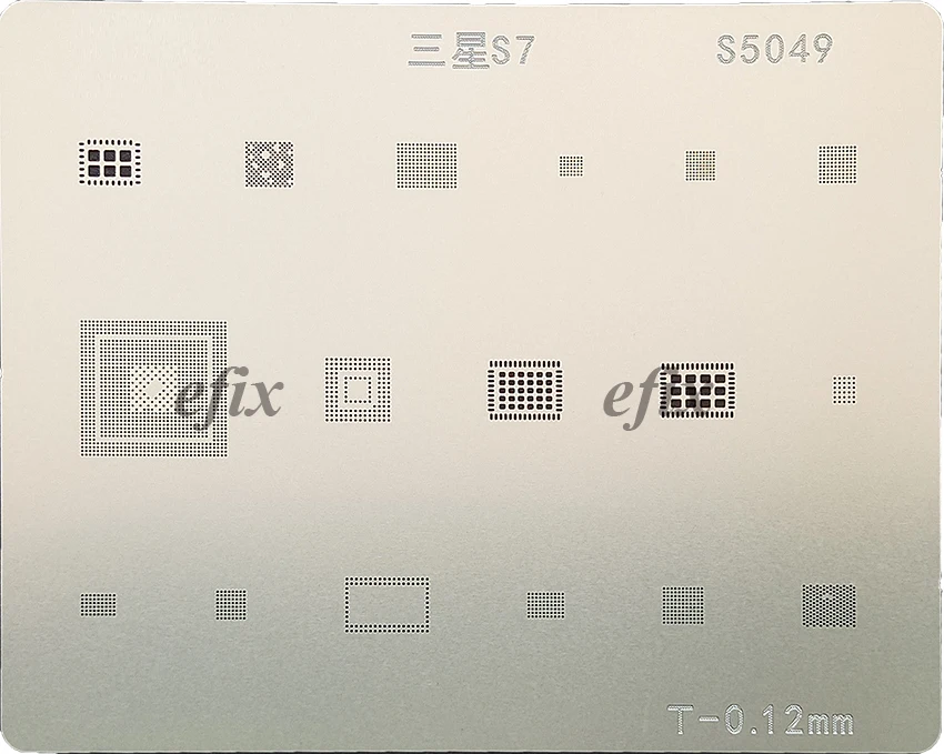 Efix 14 шт./лот микросхема BGA пайки трафареты наборы сварочный поток для samsung S8 S7 S6 edge S5 S4 S3 Note 3 4 5 6