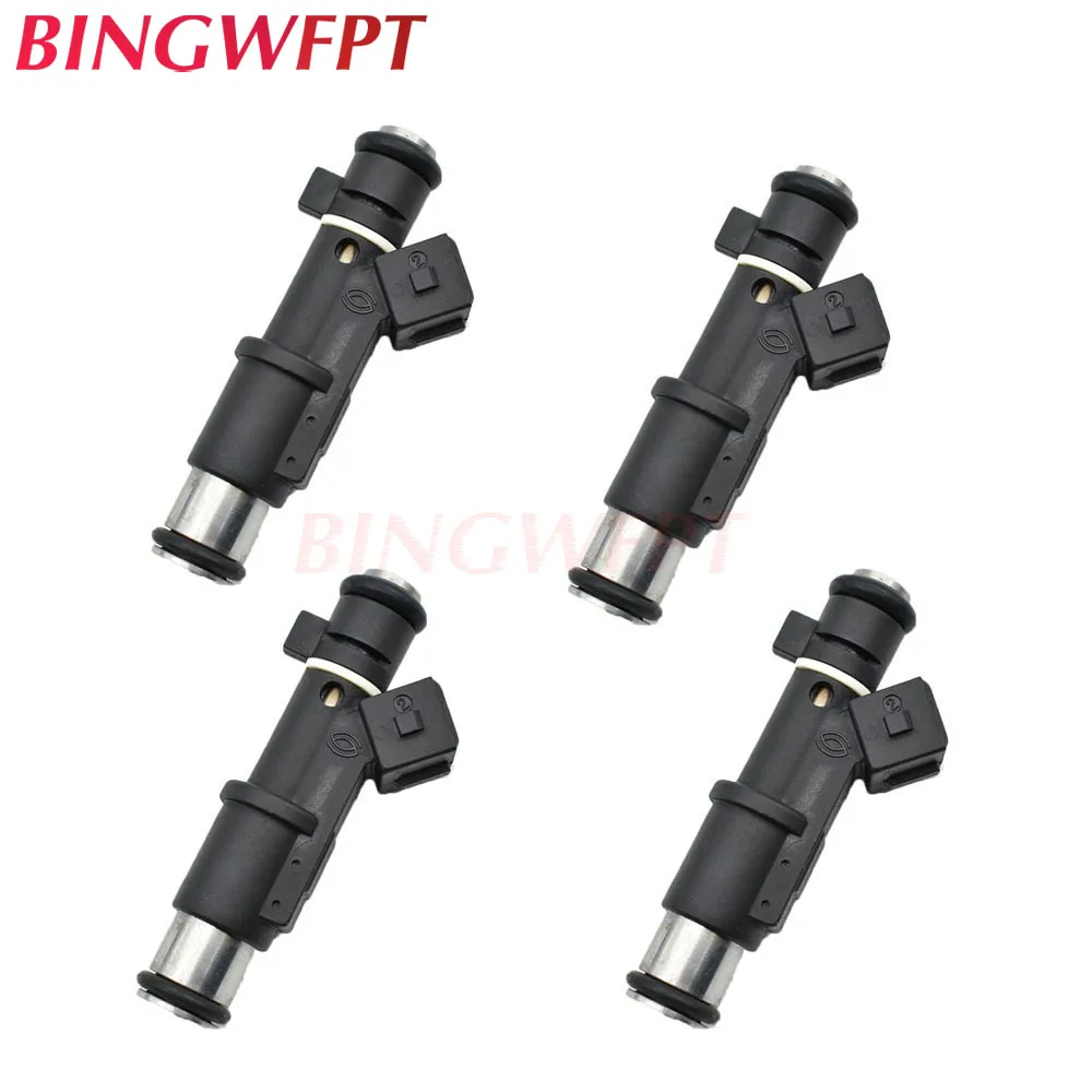 Топливные форсунки 4 шт. подходят для Peugeot 206 307 406 407 607 806 807 Citroen C4 C5 C8 Evasion Jumpy Xsara 2 0 No #