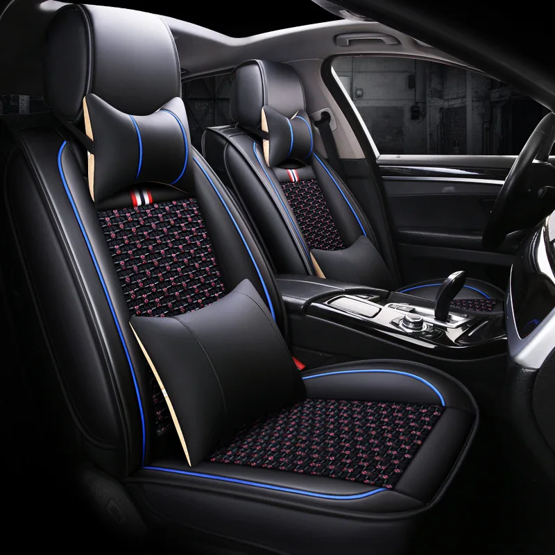 Шелковые чехлы для сидений автомобиля subaru forester hyundai getz i30 skoda superb lada vesta toyota corolla bmw