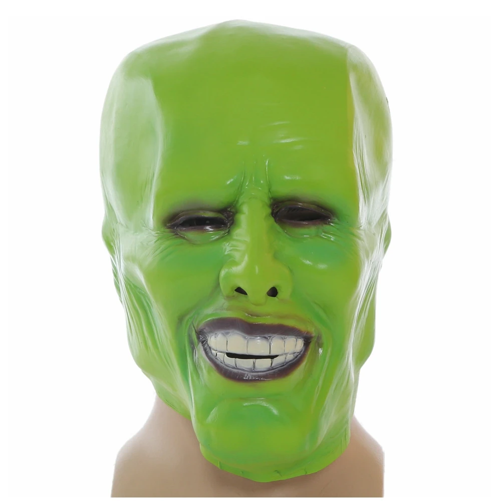 XCOSER маска Джим Керри Зеленый анфас для взрослых аксессуары косплея 2019 Хэллоуин