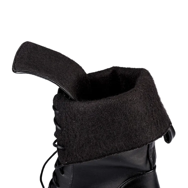 Aleafalling/женские мотоциклетные ботинки женские высокие сапоги-трубы винтажные