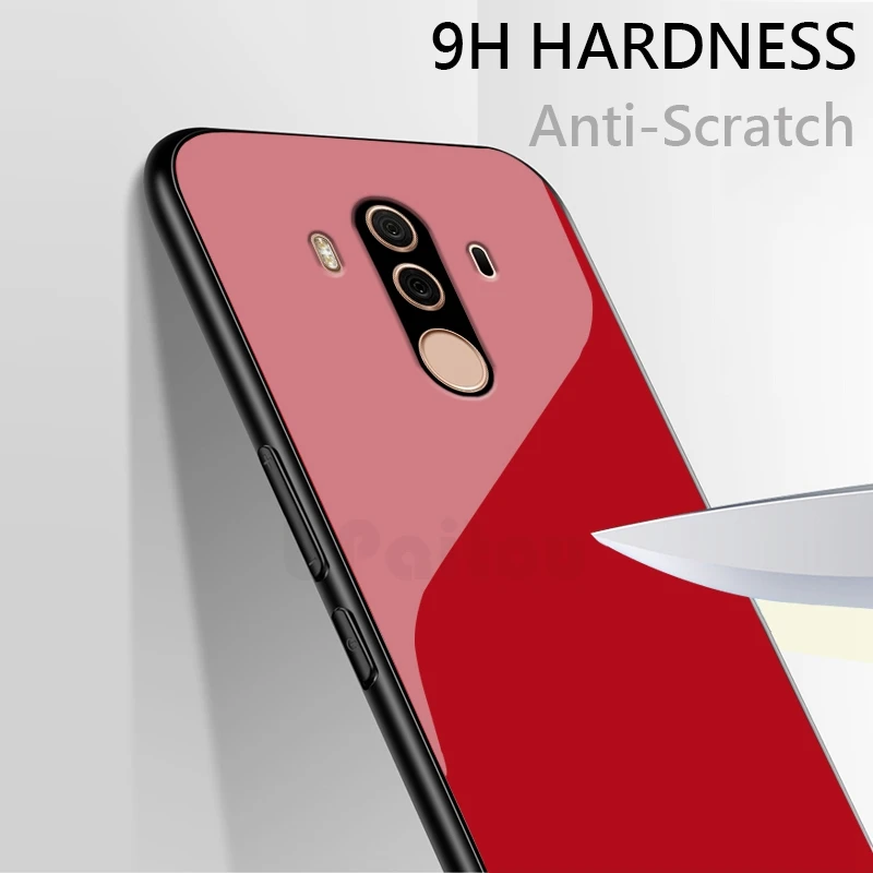 Роскошный чехол UPaitou из закаленного стекла для Huawei Mate 10 9 Pro Lite RS 20 X 20X ударопрочный