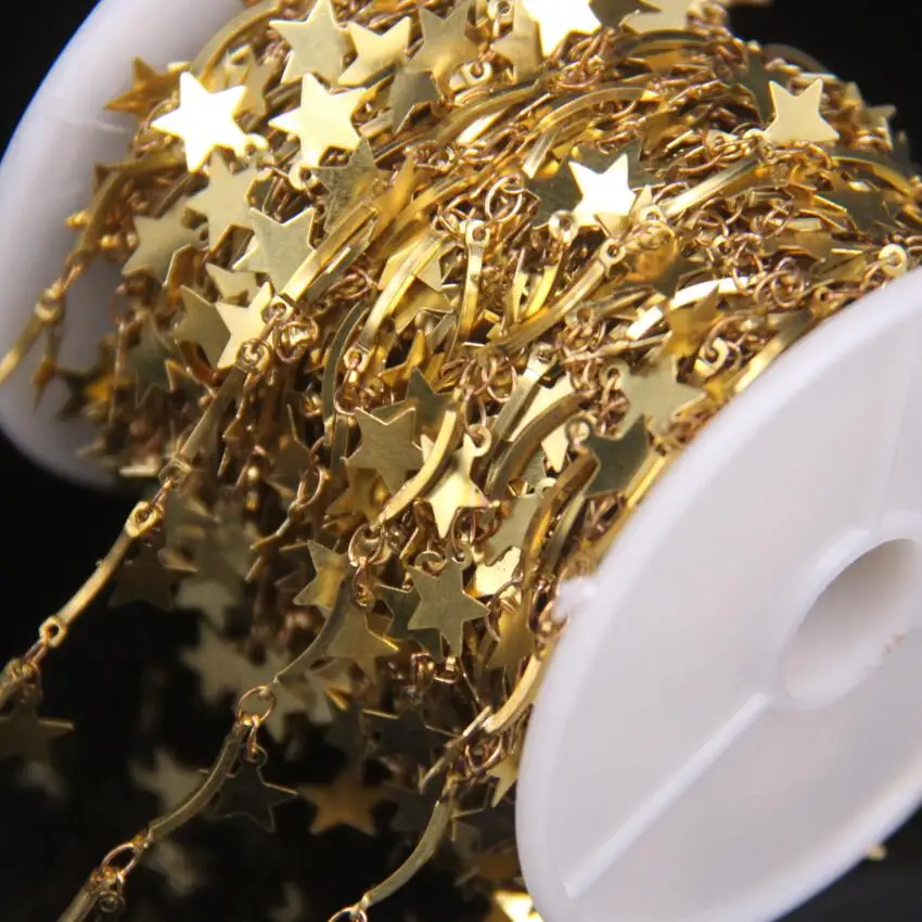 Цепочка с подвесками в виде звёзд 7 мм | Украшения и аксессуары