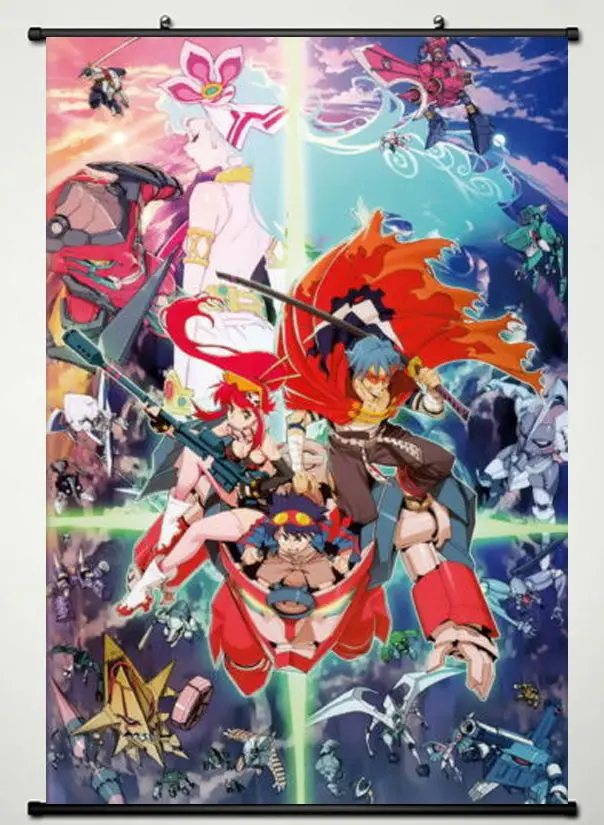 Tengen Toppa Gurren Lagann-японский аниме Милый Постер Коллекция подарков | Дом и сад
