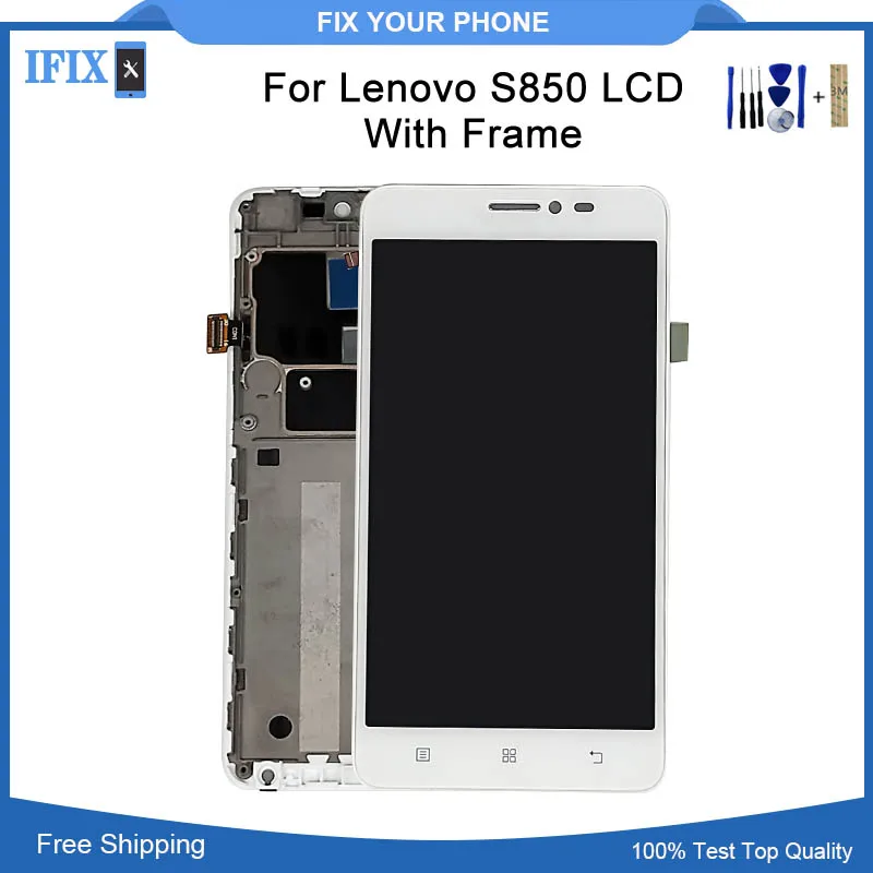 5 дюймов для lenovo S850 S850T Сенсорный экран планшета с заменой кадров сборка ЖК