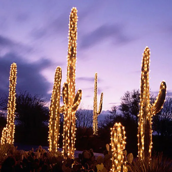 Желтый Цвет 10 М 100 СВЕТОДИОДОВ Строка Фея Света Партии Рождественская Елка Мигает