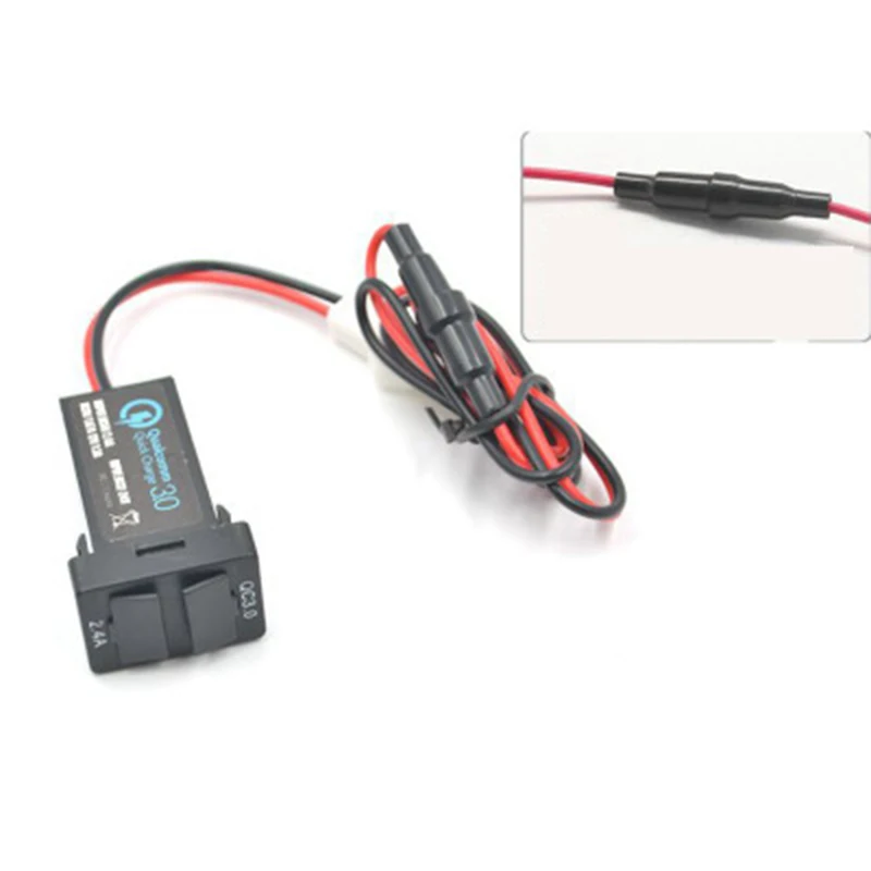 Автомобильный Интерфейс USB Зарядное устройство duali порт с QC 3 0 Быстрая зарядка для