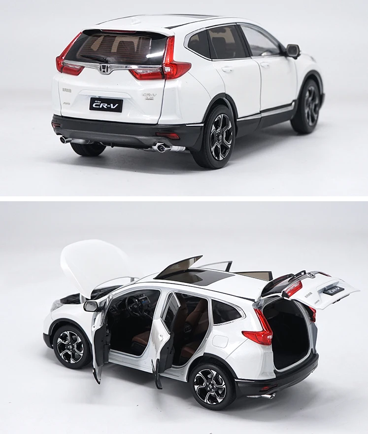 1:18 сплав игрушка Honda CRV модель автомобиля SUV белый желтый авторизованный подлинные детские игрушки подарки оригинальная коробка