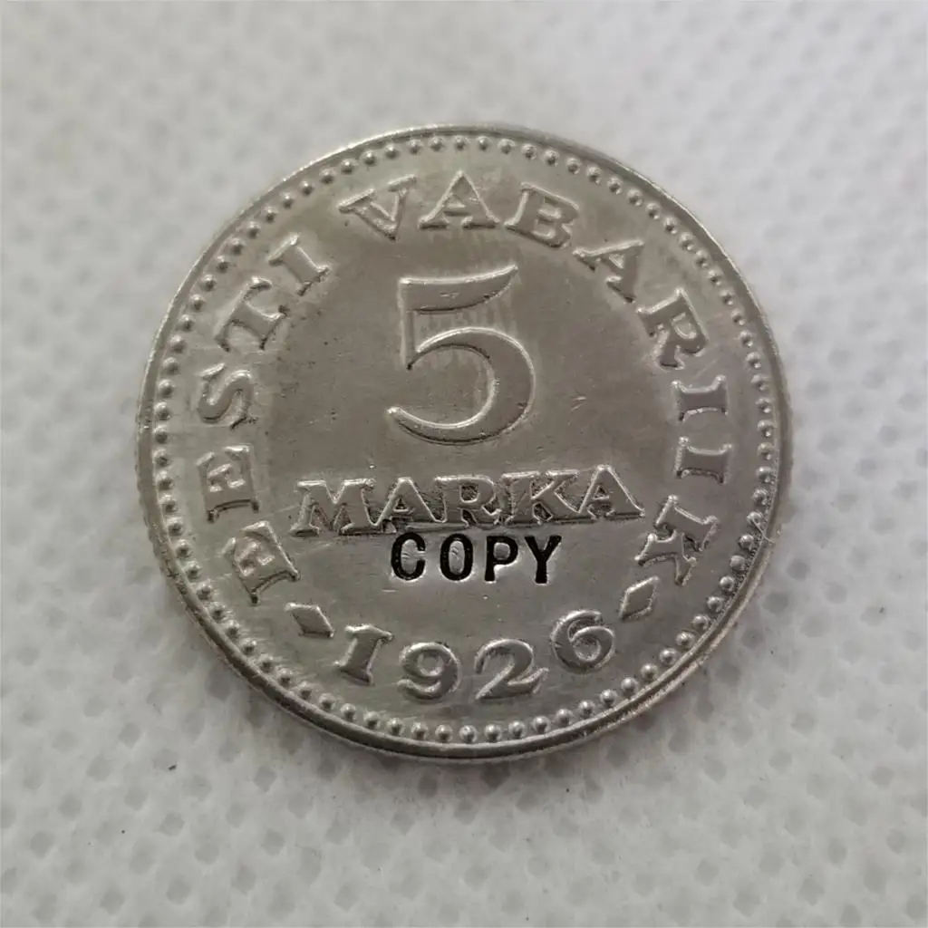 1926 Эстония 3 5 копия монеты 10 Marka | Дом и сад