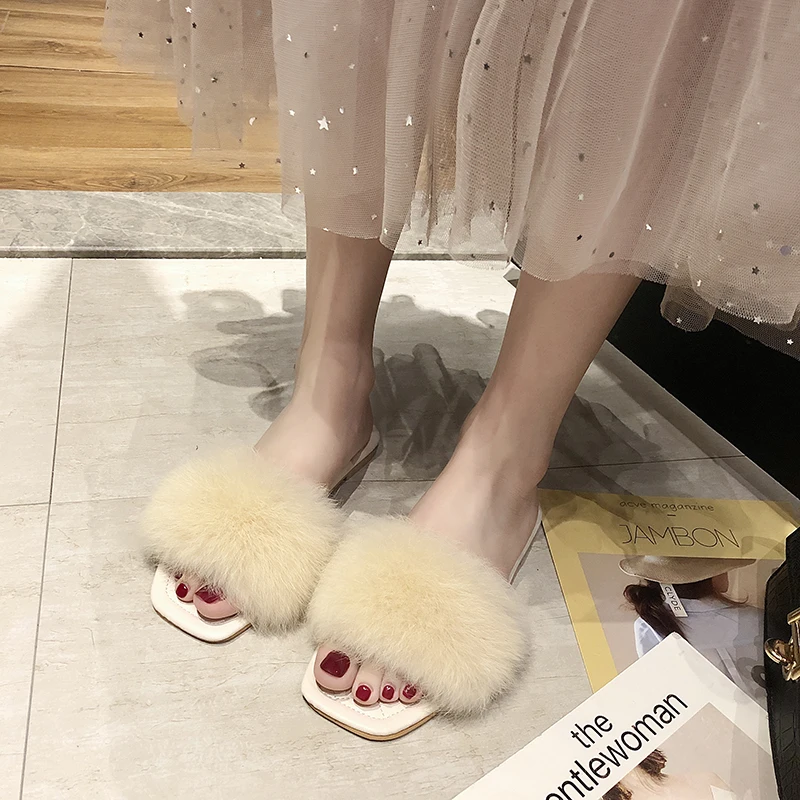 Сетчатые красные слиперы Ms. новинка весны и лета 2019 Корейская женская модная