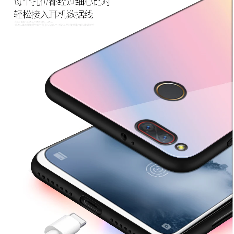 Защитный чехол накладка из закаленного стекла с градиентом для NUBIA Z17 Z 17 NX563J s
