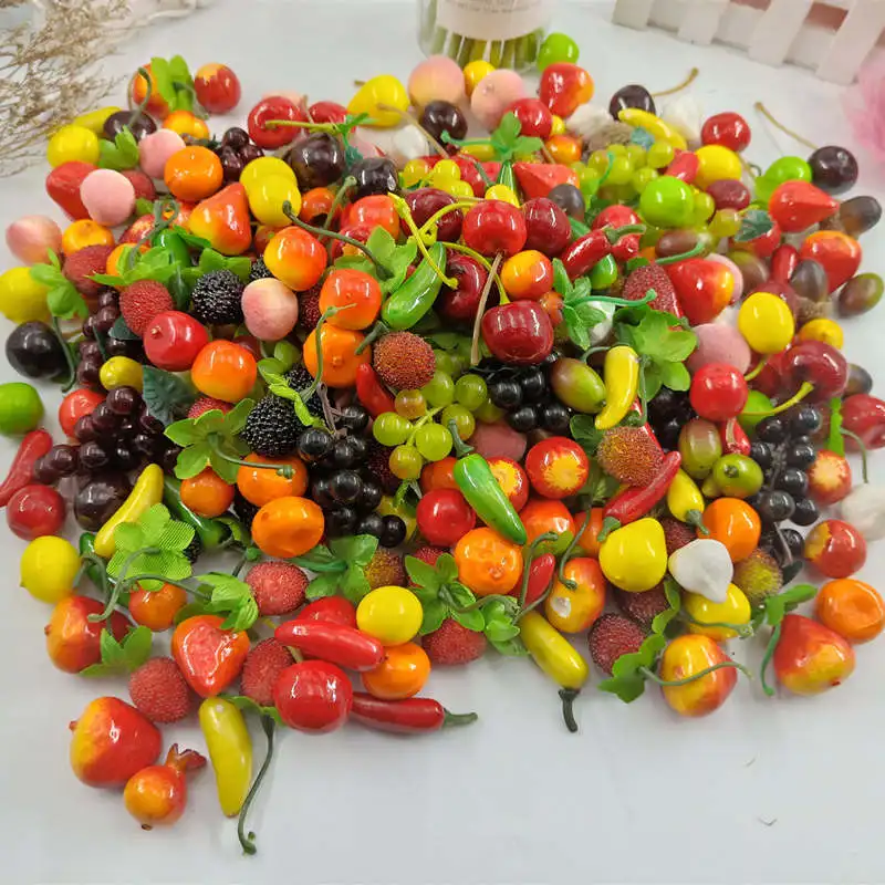 10. Unidades pacote DE Espuma Misturada Mini Simulacao DE Frutas e Legumes Artificiais Cozinha Brinquedos para As Criancas DE