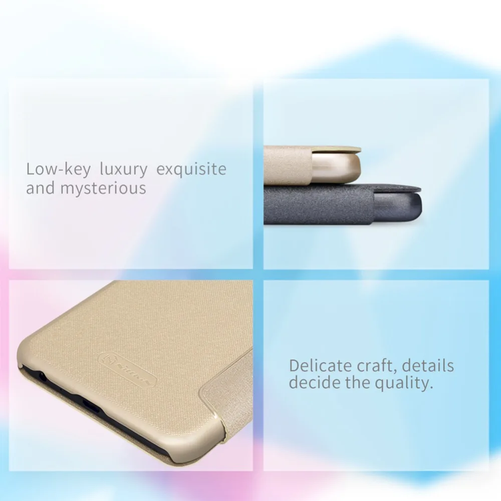 for Samsung Galaxy J4 Plus Case NILLKIN Sparkle Luxury Flip Leather Back Cover Phone Prime Nilkin Capa | Мобильные телефоны и