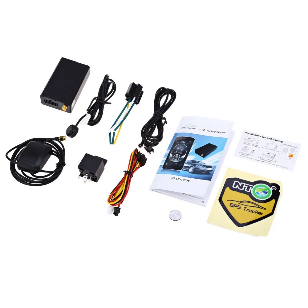 NTG01 GPS Tracker Vehicle Remote Control Water-resistant Tracking Device with LED Indicator Light Accurate Location |