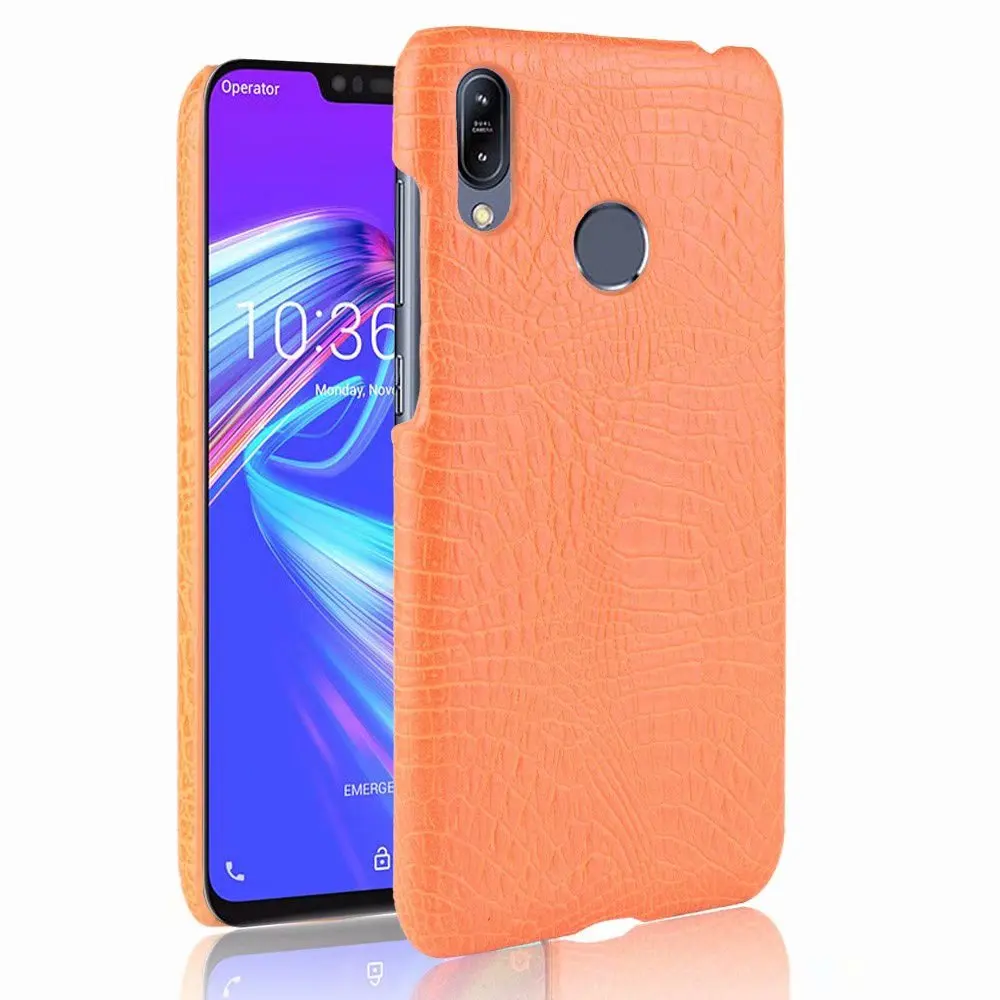 Zenfone Max Pro (M2) ZB631KL чехол с текстурой крокодила из искусственной кожи жестким