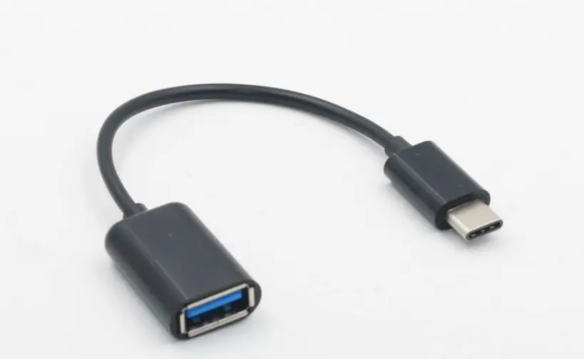 Тип C OTG кабель адаптер USB 3,1 type-C штекер USB 3,0 A Женский OTG кабель для передачи данных Шнур адаптер Белый/Черный 16,5 см