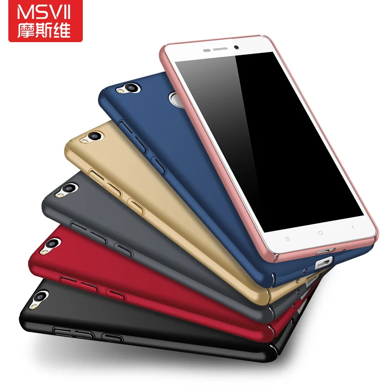 MSVII чехлы для Xiaomi Redmi 3 S Чехол кольцо тонкий матовый чехол Pro Xiomi металлический