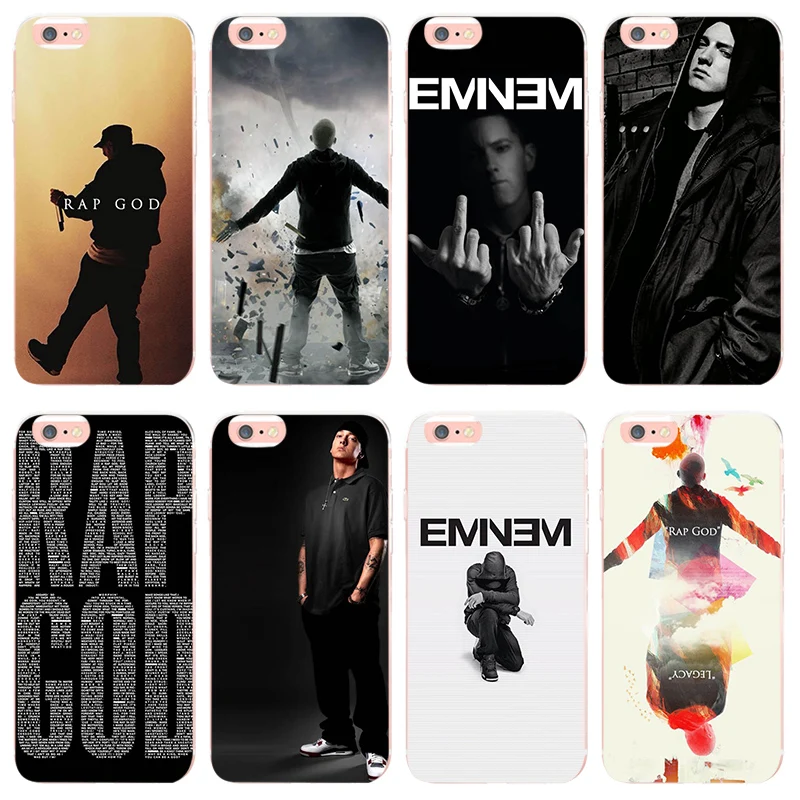Eminem rap god for iphone X XS XR XSMax coque case TPU Transparent For 5 5s SE 6 6sPlus 7 8plus 12 mini 12proMax | Мобильные