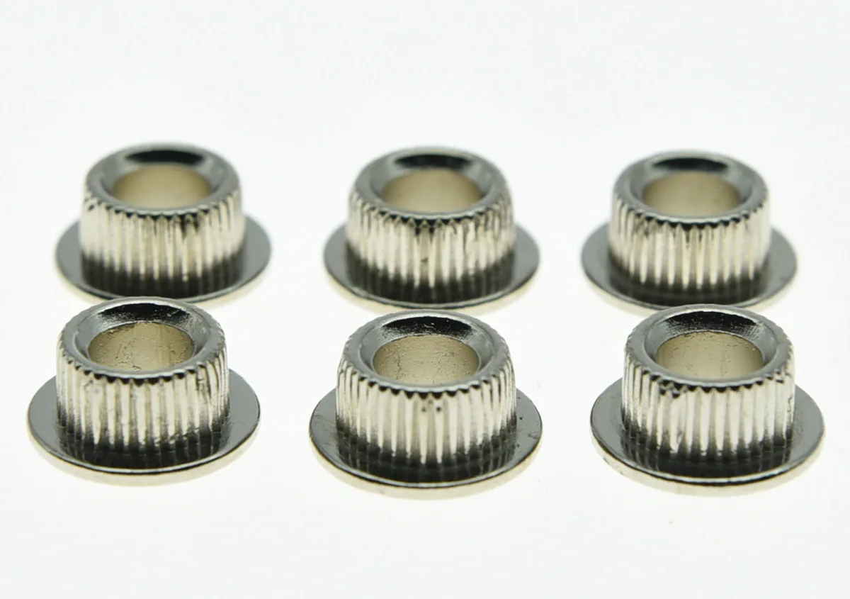 30x Nickel 10mm METAL Vintage Tuners Conversion Bushings Adapter Ferrules | Спорт и развлечения