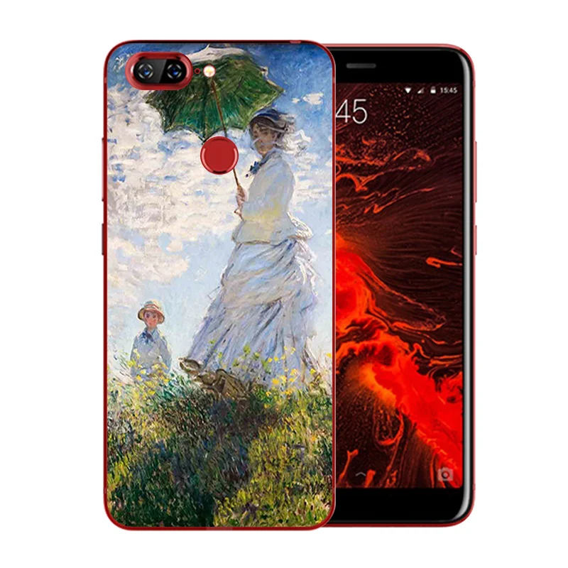 for Lenovo S5 Full Protective Back Cover 5.7&quot K520 Soft TPU Clear Silicone Fundas Van Gogh Pattern |