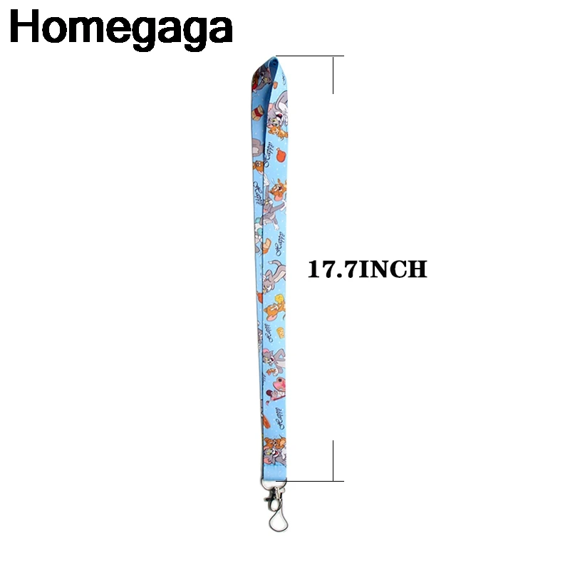 Homegaga брелок для ключей с котом и мышью ремешок идентификации по фильму шейные