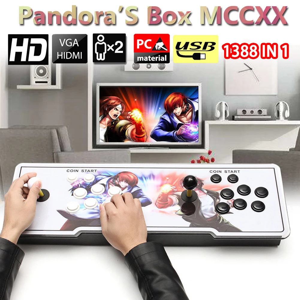 1388 Ретро Pandora Box S 6 S Аркада игровой консоли двойной Stick кабинет тв истребитель
