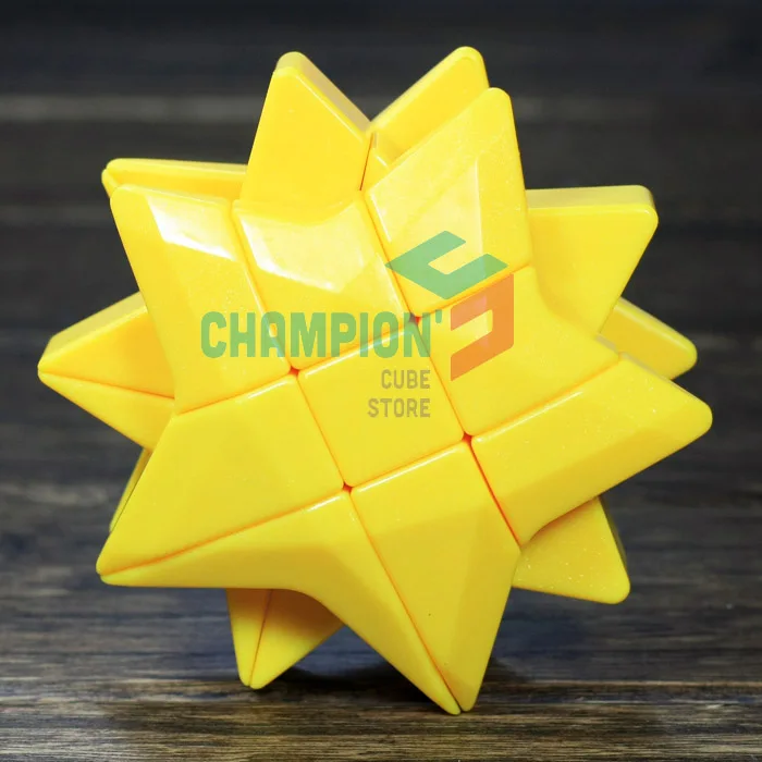 yellow YJ головоломка звезда волшебный куб желтый и синий и красный обучающие и обучающие игрушки Cubo Magico - Цвет: yellow