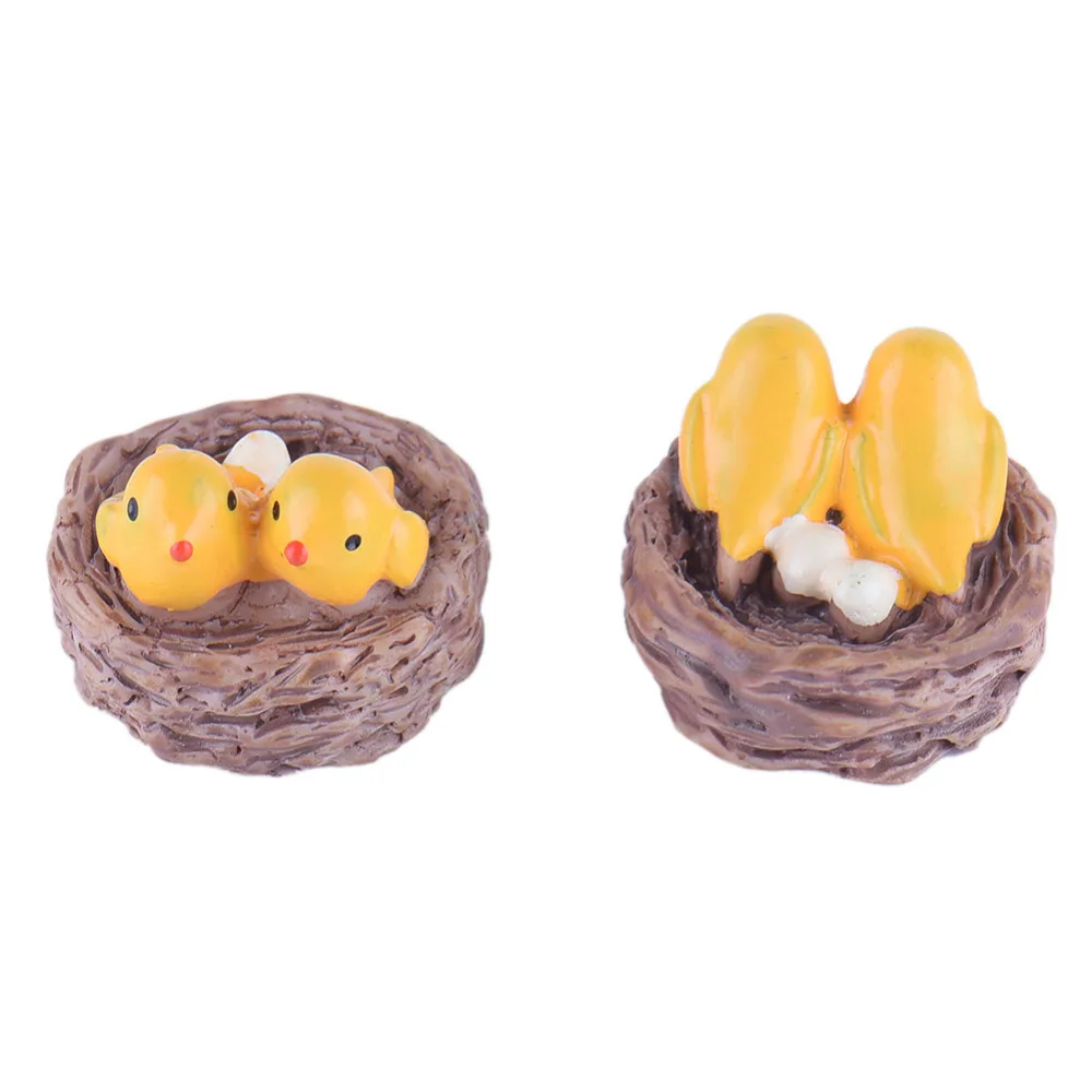 Новые 2 шт./лот мини модели гнезд для птиц милые реалистичные Птичье гнездо