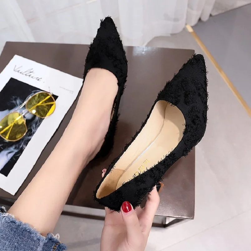 Женские удобные туфли на высоком каблуке b2629 | Обувь