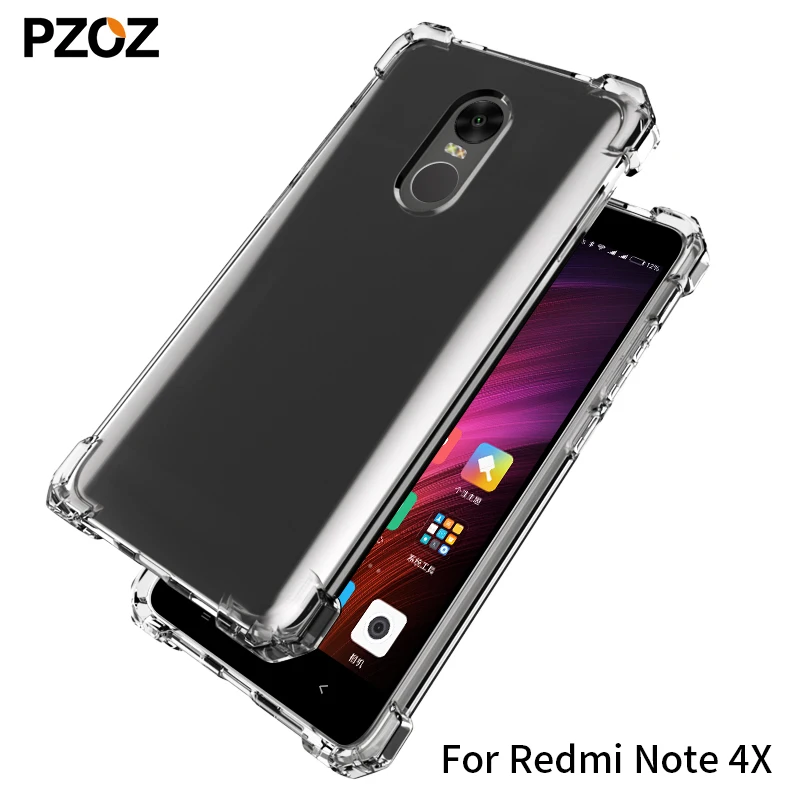 Чехол PZOZ для redmi note 4x силиконовый роскошный противоударный чехол xiaomi note4x