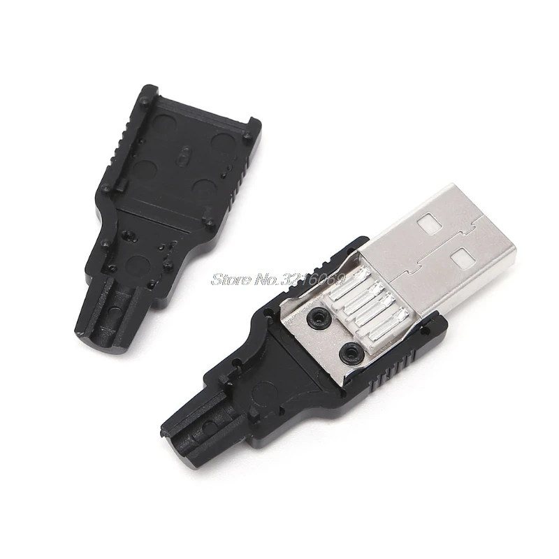10 наборы для ухода за кожей DIY USB 2 0 Тип A входящий штекер 4-контактный разъем