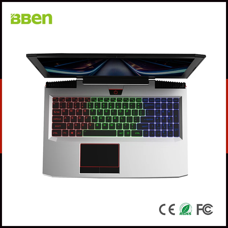 Игровой ноутбук BBEN G16 15 6 дюйма Windows 10 Nvidia GTX1060 GDDR5 Intel i7 7700HQ 16 ГБ ОЗУ M.2 SSD IPS RGB