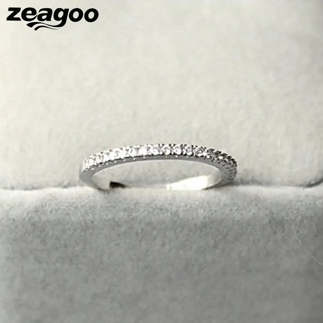 Блестящее инкрустированное кольцо 1 сплав горный хрусталь Мода Минималистский