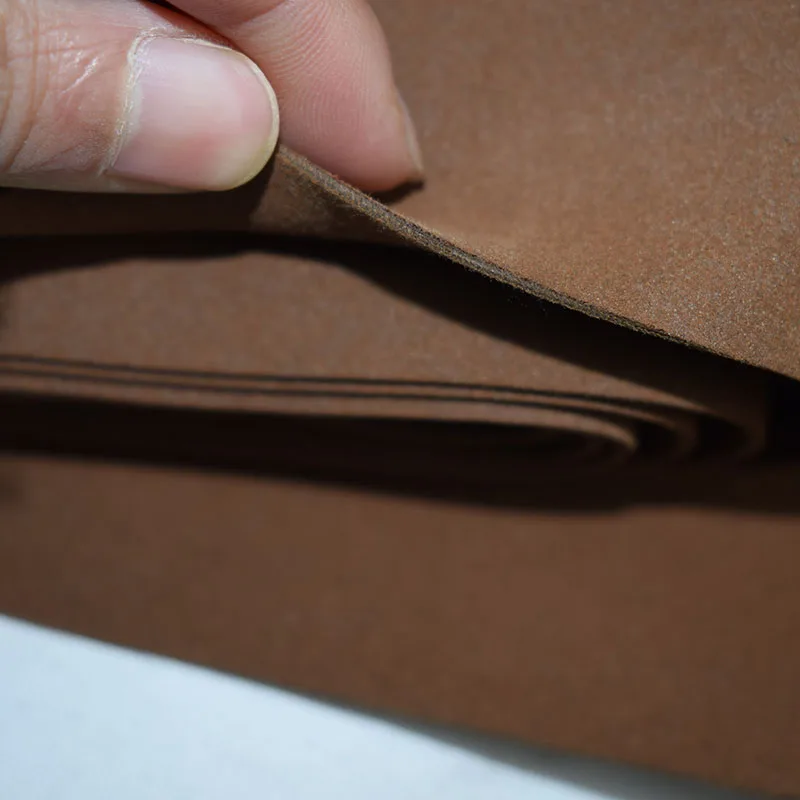 Новинка 2019 коричневая искусственная кожа 1 4 мм толстая экокожа замша микрофибра